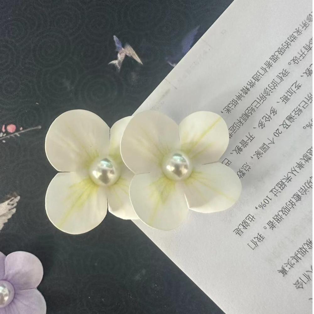 Simulation Butterfly Orchid Flower Hair Clip Orchid Flower Duckbill Clip Bohemia Headwears  Girl