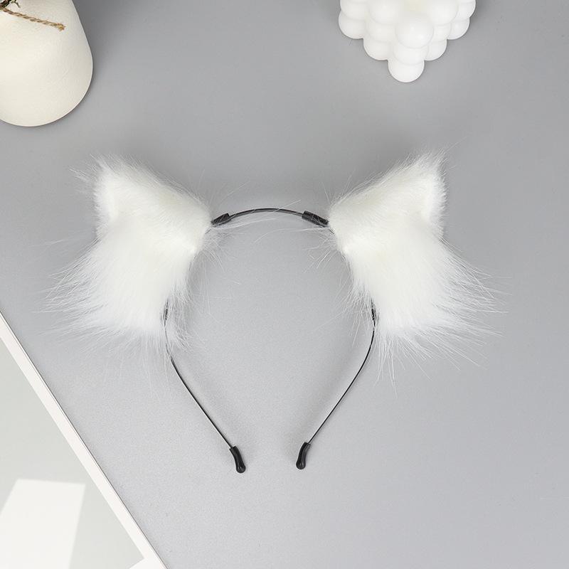New animal ear plush ear headband female fox animal ear hair accessories cos hairpin hairpin cat ear accessories