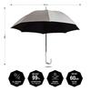Waterfront long umbrella large complete shading heat shielding UV cut rate 99.9 BKUV160SH-SL