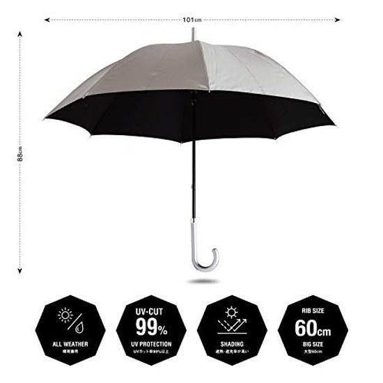 Waterfront long umbrella large complete shading heat shielding UV cut rate 99.9 BKUV160SH-SL