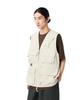 TAKIBI Herringbone Vest ECRU M VT-26SU003 (Men's/Women's Vest)