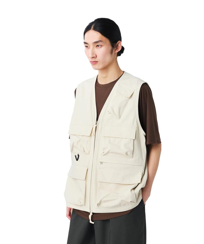 Snow Peak TAKIBI Herringbone Vest ECRU M VT-26SU003 (Men's/Women's Vest)