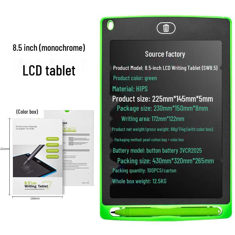 LCD Writing Tablet - 12"/10"/8.5"/4.4" Handwriting & Drawing Board for Kids