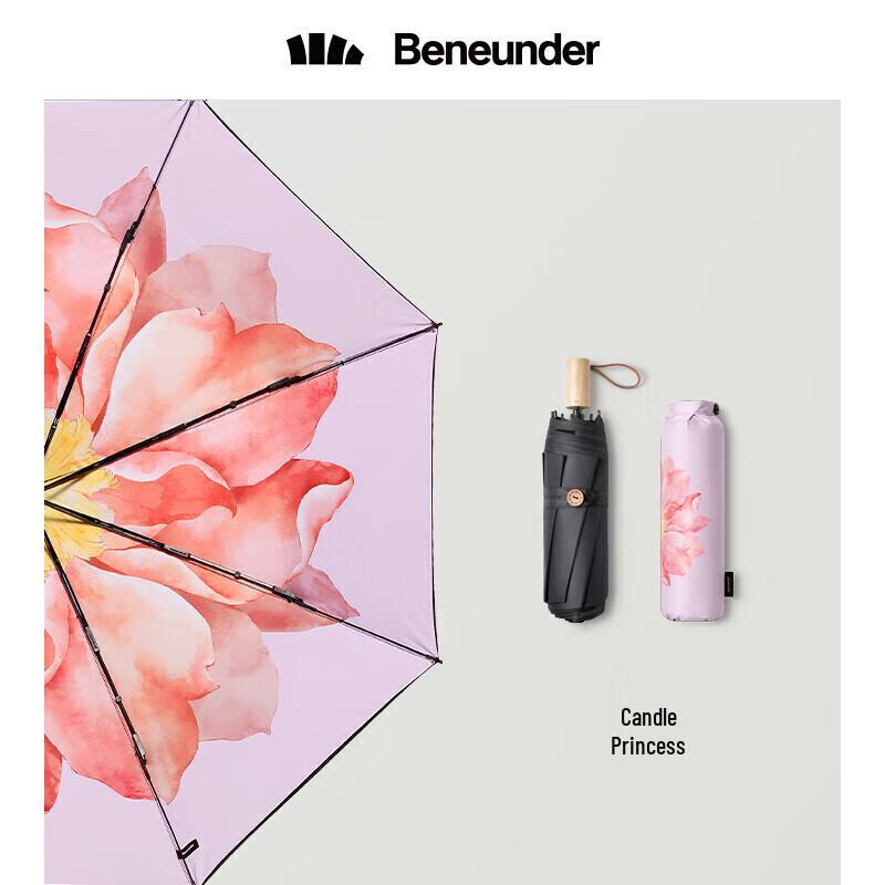 Beneunder Double-Layer UV Protection Folding Umbrella