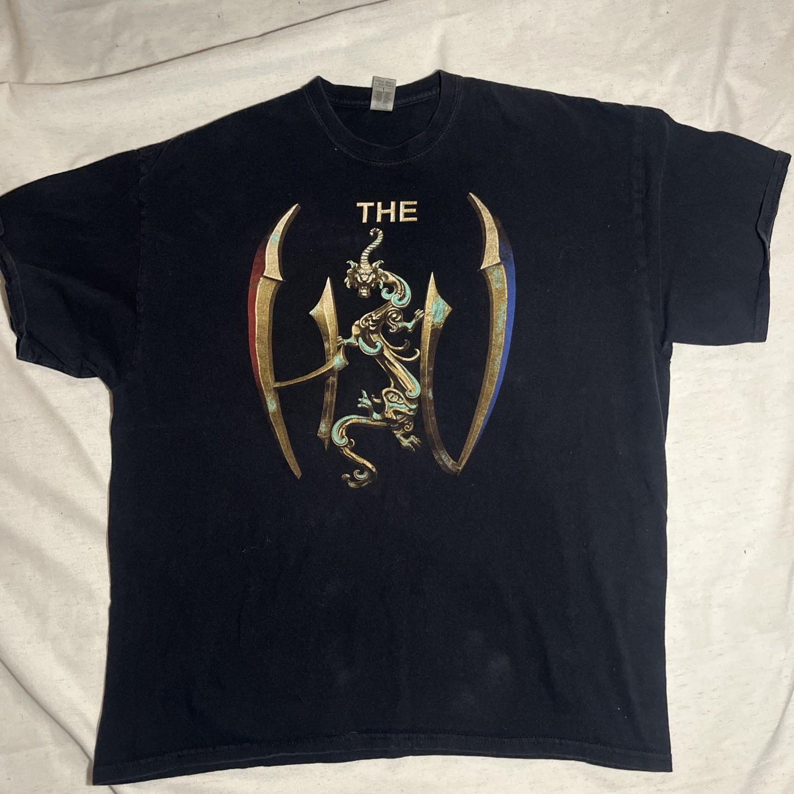 The Hu T Shirt GildanBlack T-shirt - Mens 2XL - Mongolian Folk Band Unisex T-Shirt S