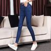 High-waisted velvet jeans for women in winter, new thickened pants with velvet m catties