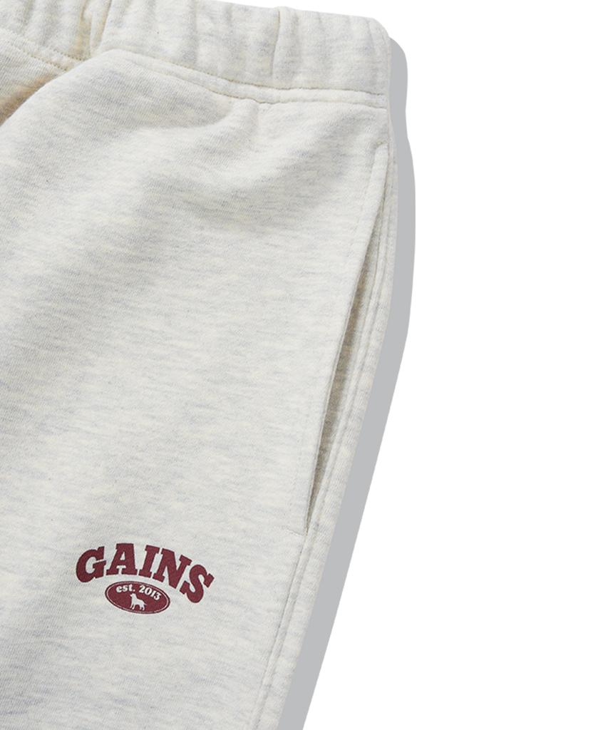 GAINSBORO Golden Logo Jogger Pants_Oatmeal