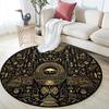 Egyptian Culture Pattern Round rug,Carpet Rug for Living Room Bedroom Sofa Playroom Decor,Non-slip Floor Mat,Holiday Gifts and Birthday Gifts.