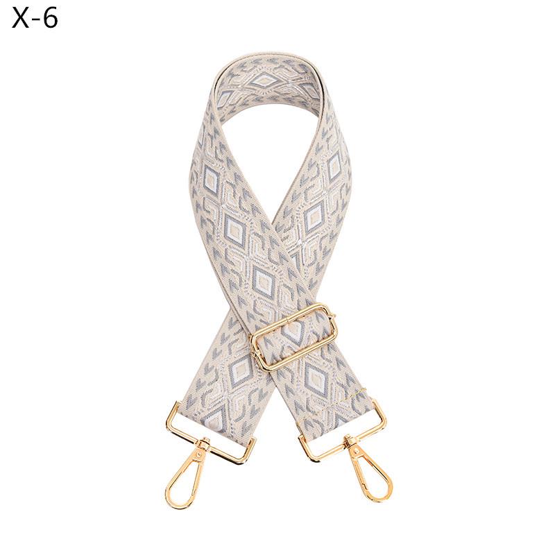 Európsky a americký diamantový vzor široký ramenný popruh pre dámske kabelky - nastaviteľný náhradný žakárový popruh crossbody.