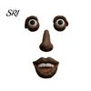 Weather-resistant Garden Ornament Tree Face Facial Features Outdoor Statues Resin Humorous Yard Decoration Weather-Resistant for Stump Waterproof