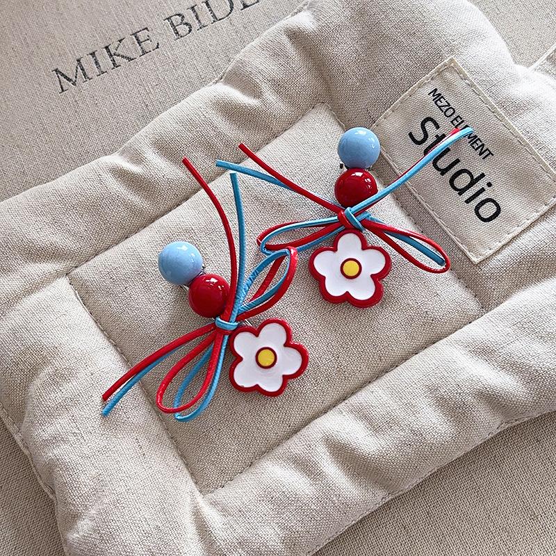 Bow Flower Hairpin Female Sweet Bangs Side Hairpin Girl Dongdaemun New Hair Accessories