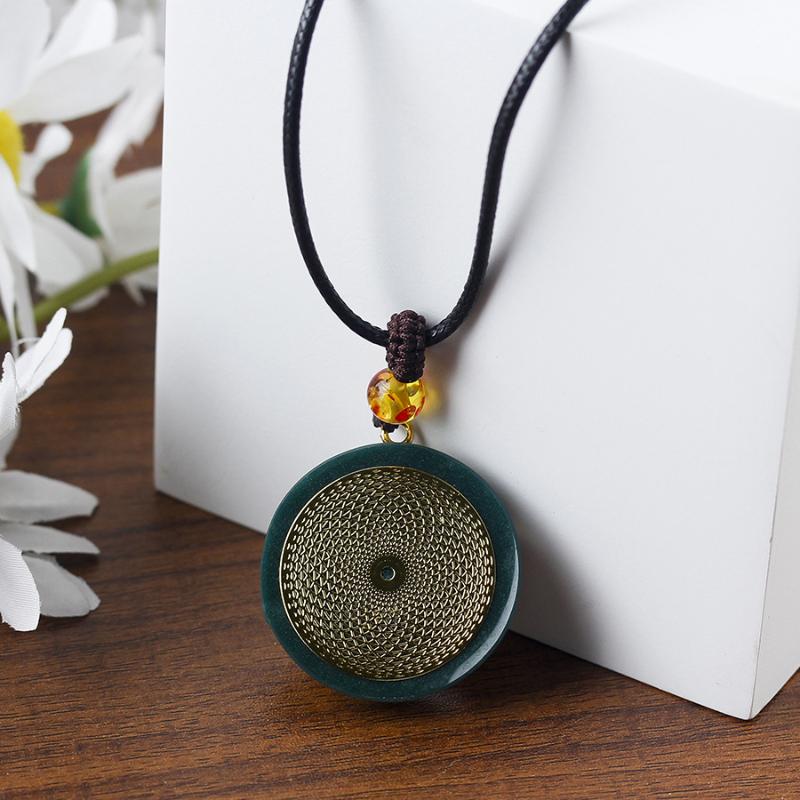 Fashion Women Inner Balance Metatron Crystal Orgonite Necklace High Quality Yoga Meditation Jewelry Gift one size