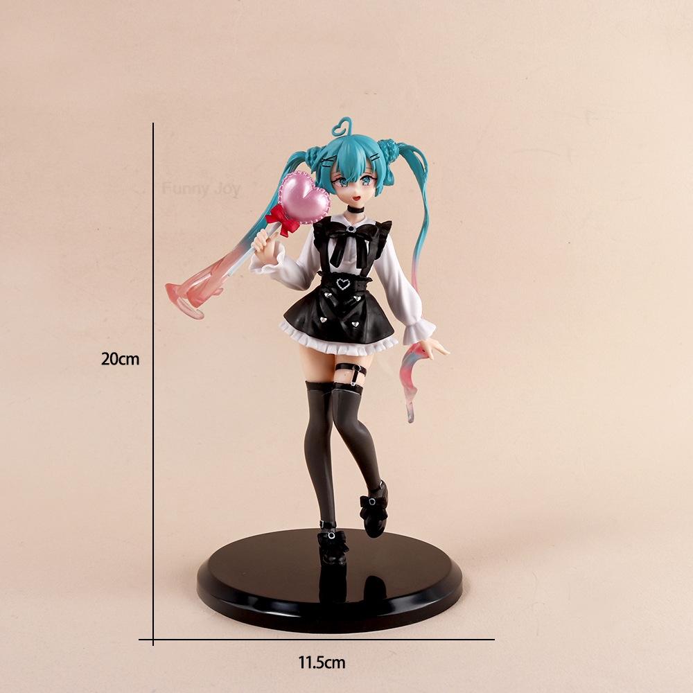 Non-Toxic Anime Figure Cherry Blossoms Dress Action Figures Kawaii Swimsuit Vocaloid Pvc Collectible Model Toys Children Gift