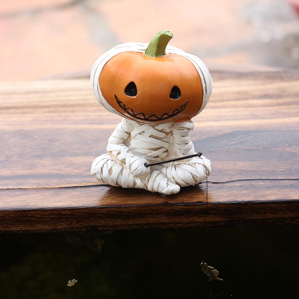 Pumpkins Scarecrows Fishing Figurine Personalized Office Desk Shelf Decoration For Halloween