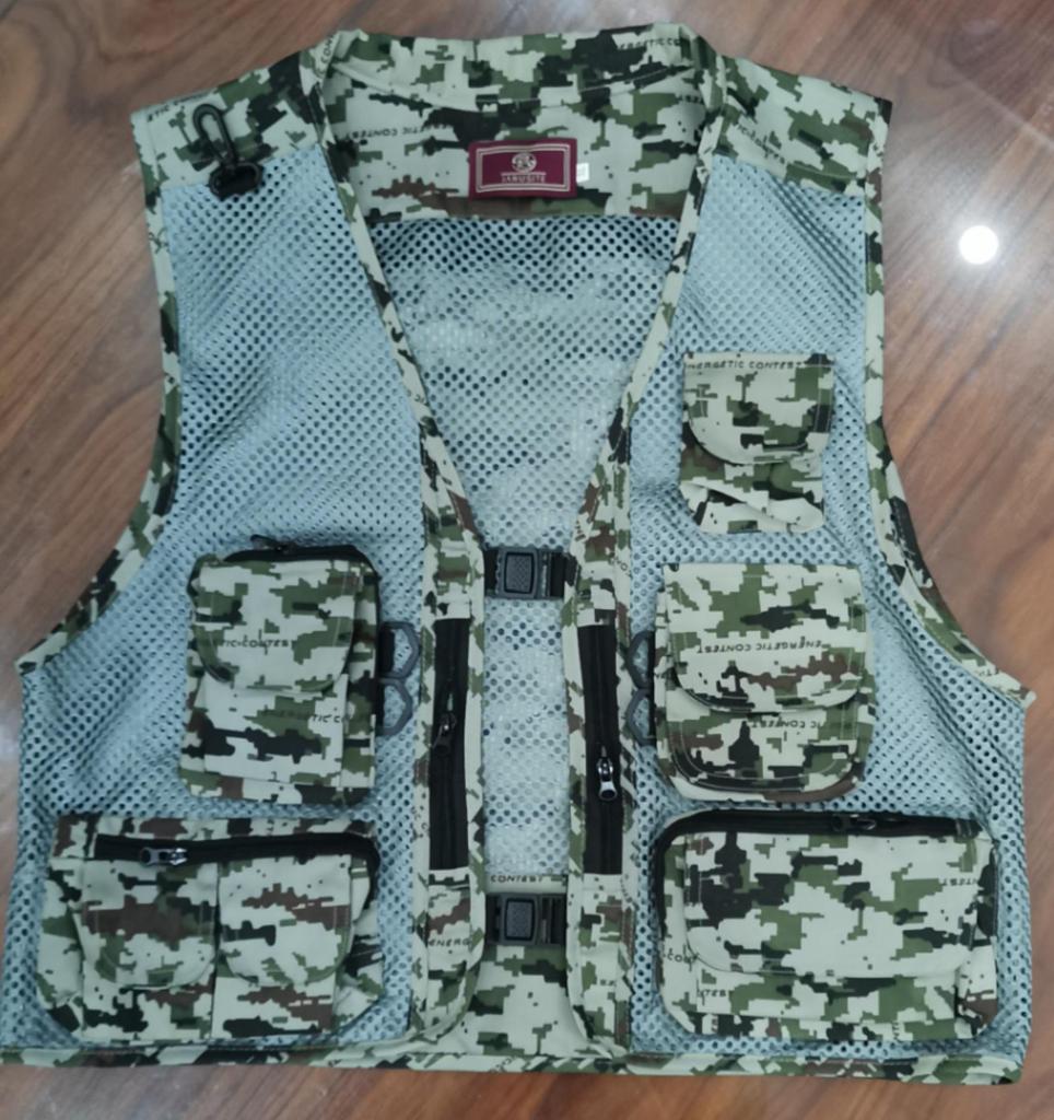 Men's Breathable Multi-Pocket Outdoor Vest for Fishing, Photography, and Workwear
