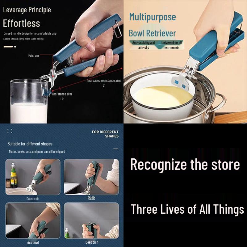 

Germany Stainless Steel Non-Slip Anti-Scald Clip for Bowl and Plate Handling