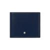 Hexagonal White Star Calfskin Wallet Men Wallet Ink-Blue 131934