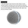 Uxcell 4-Piece Set of Mesh Microphone Grill Heads for SM58 Wired Microphones, DIY Microphone Grill Head Parts Accessories, Silver