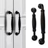 Aluminum Alloy Arched Cabinet Door Handles Minimalist Light Luxury Drawer Handle Black Retro Style Furniture Handles