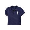 Polo Ralph Lauren Logo Embroidered Casual Slim Fit Short Sleeve Polo Shirt Women Tops Dark-Blue 211661697-002