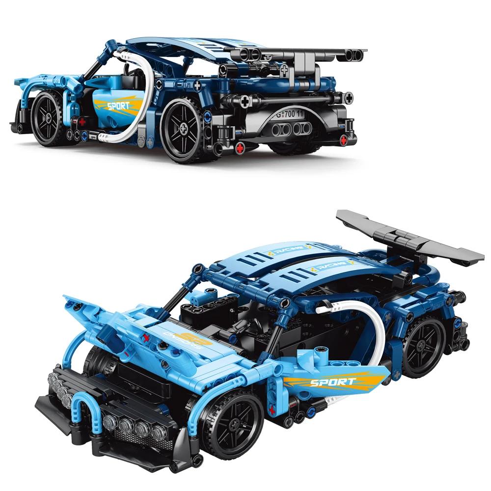Remote Control Sports Car Building Block Set, 1:16 STEM RC Car Model Set for Boys Aged 7-14, Adult Collectible, 425 Pieces