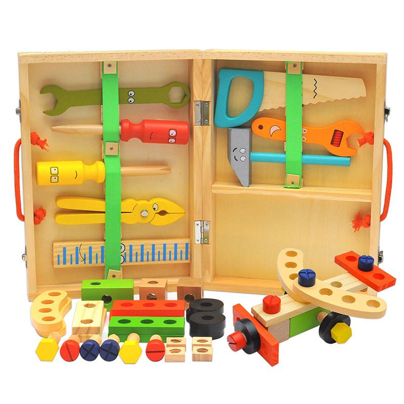 Children's Educational Tool Set: Wooden Disassembly Toy with Screws & Nuts for Boys