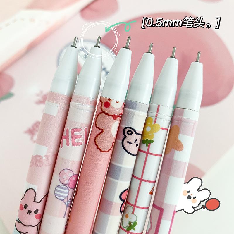 100 Pcs/Set Erasable Gel Pens Kawaii Pen Erasable Refills 0.5mm Goy Girl Student Office Writing School Gift Cute Stationery