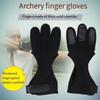Breathable Recurve Bow Gloves Non-Slip Shooting Protective Gloves  Teenagers Use