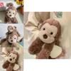 Cute Smiley Monkey Plush Toy With Short Plush Material For Kids Playroom Decor