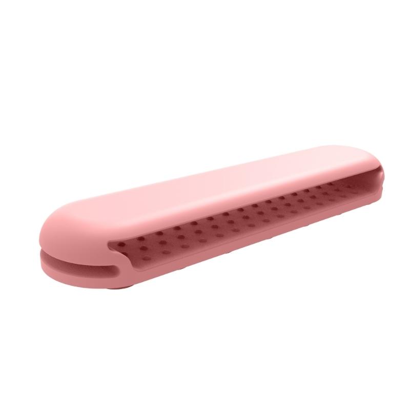 

Secure Anti Slip Tablet Holder With Adjustable Silicone Grip For Comfortable Single Hand Use розовый