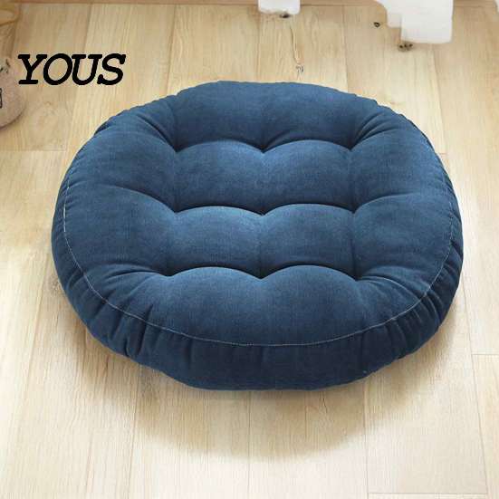 High Elasticity Chair Cushion Round Corduroy Cushion, 16.5 Inch Ultra Soft Seat Pad, Portable Support for Travel Washable Floor Reading Nook