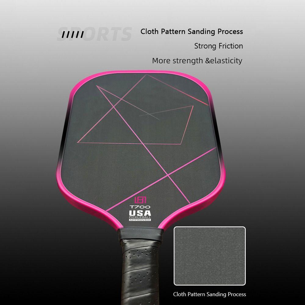 Frosted Surface Pickleball Paddle T700 Carbon Fiber Pickle Ball Paddle  Professional