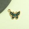  Breloque Pendentif Papillon Strass Coloré pour Bijoux, Charme pour Bracelets, Chevillères et Colliers DIY