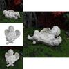 Angel Garden Ornament Resin Sculpture With Cupid Figure For Micro Landscape