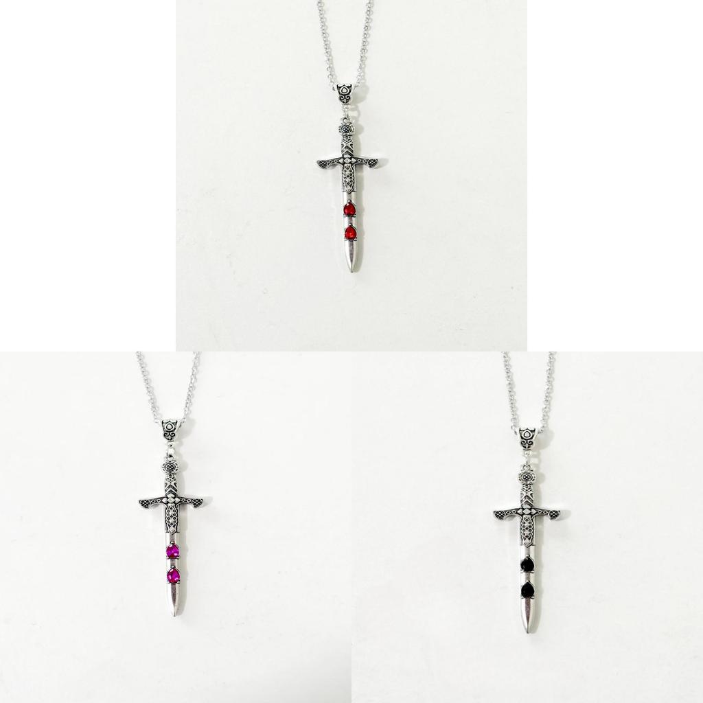 Vintage Gotische Anhänger Halskette Mit Diamantverzierungen Für Damen
