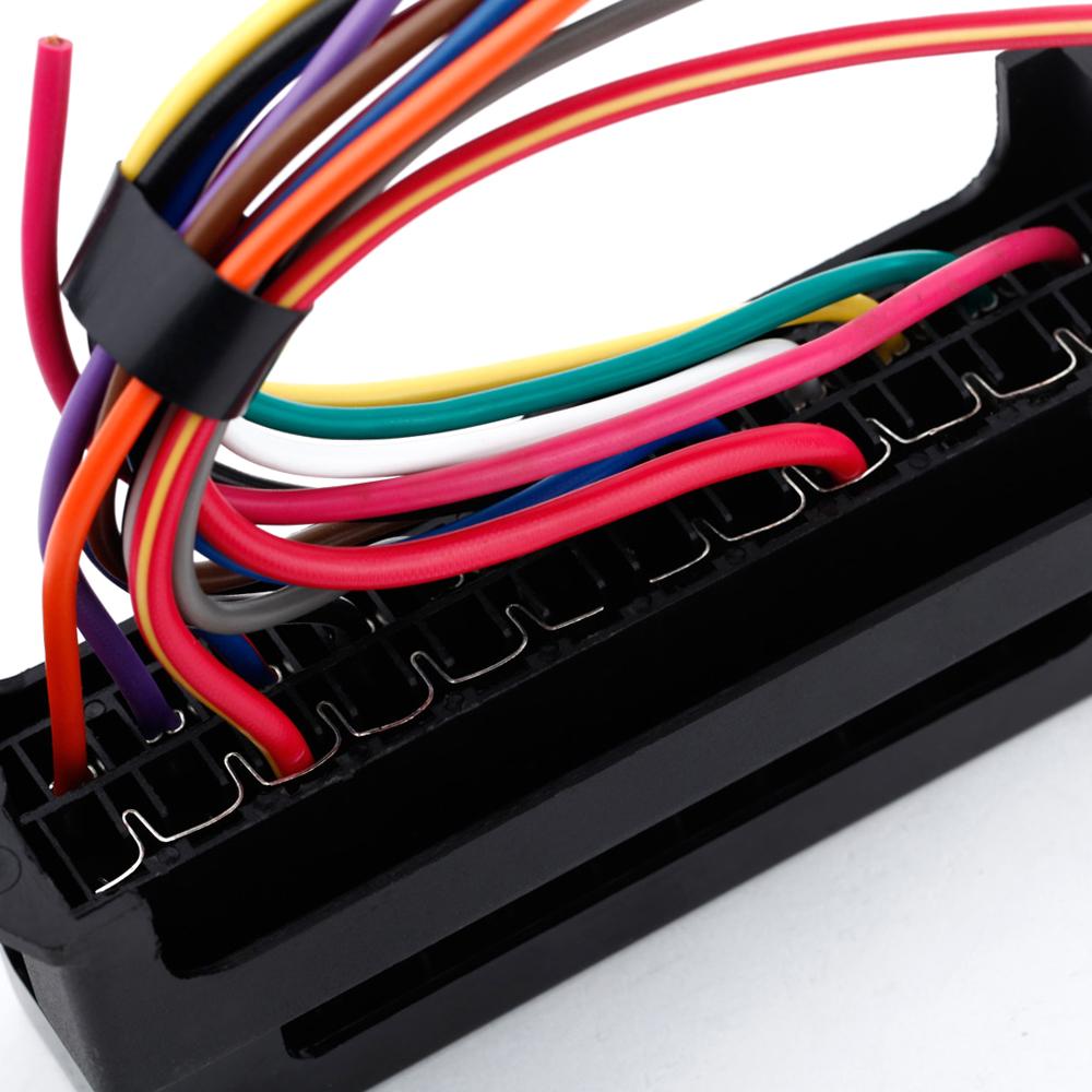 12 Căi DC32V Circuit Remorcă Auto Auto Bloc Suport Siguranțe Lamă ATC ATO 2 intrări 12 ieșiri Cablu