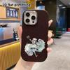 Phone Case: 2D Flat Design Suitable for iPhone 18 17 16 15 14 13 Pro Protective Case, Couple Style, Twin-tail Girl, Christmas and Halloween Gift