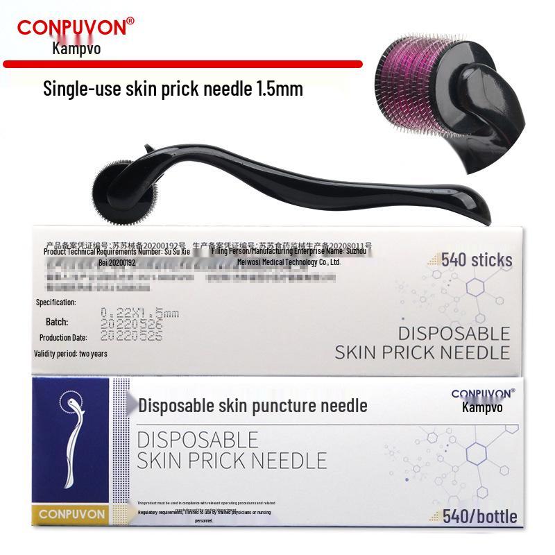 Microneedle Skin Roller for Acne Scars and Essence Absorption