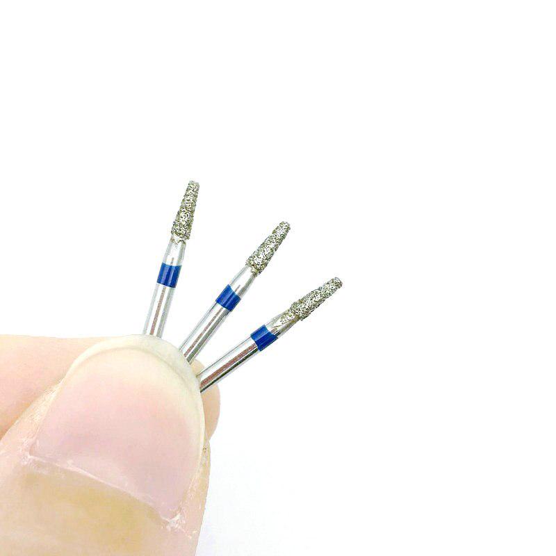 10ks zubních diamantových fréz Medium FG 1,6 mm pro vysokorychlostní násadec dentální laboratorní nástroj TF-S31