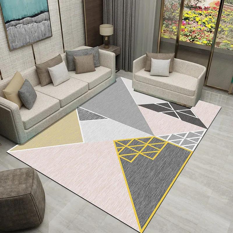 

Простой напольный коврик с рисунком впитывает влагу и подходит для декора гостиных и спален. 60*90cm