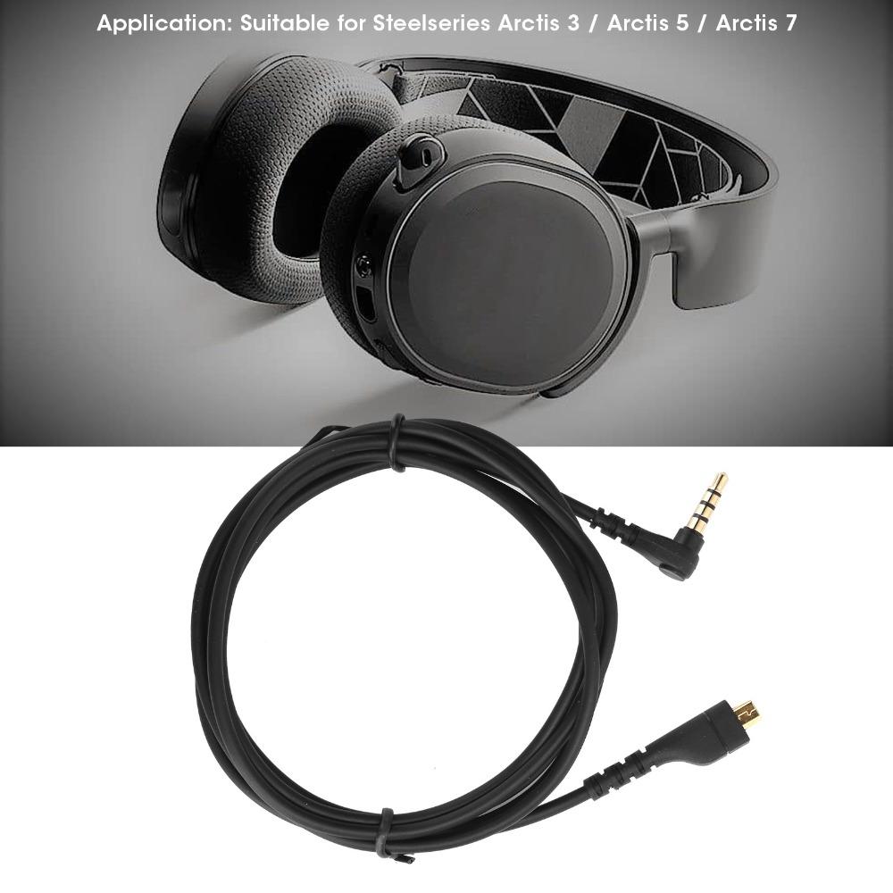 1,5m/4,9ft Ersatzkabel für Kopfhörer für Steelseries Arctis 3 / Arctis 5 / Arctis 7