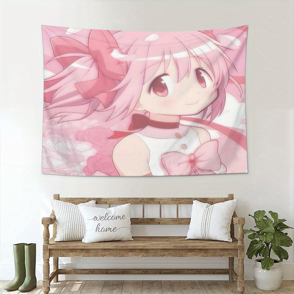 NatureInspired Madoka Magi Design Tapestry Outdoor Decor Tranquil Home Accent Serene Room Accent  Natureinspired Design
