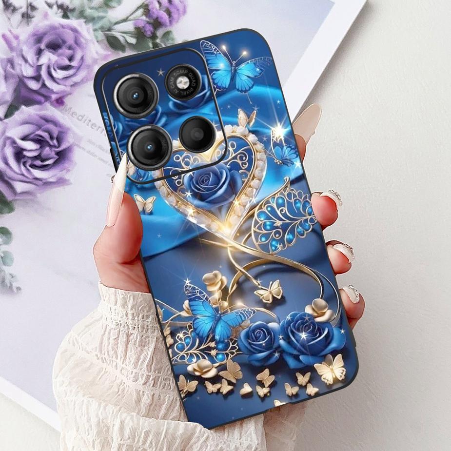 For Motorola Moto G15 Case Stylish Painted Cover Shockproof Soft TPU Phone Case For Motorola G15 G 15 MotoG15 Fundas 6.72'' Capa