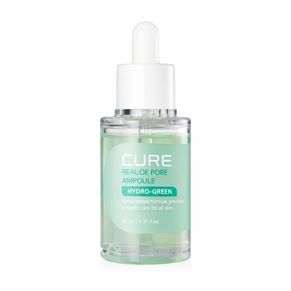 KIMJEONGMOONALOE CURE Real Aloe Pore Ampoule Hydro-Green Pore Care Hydrating Serum 40ml x2