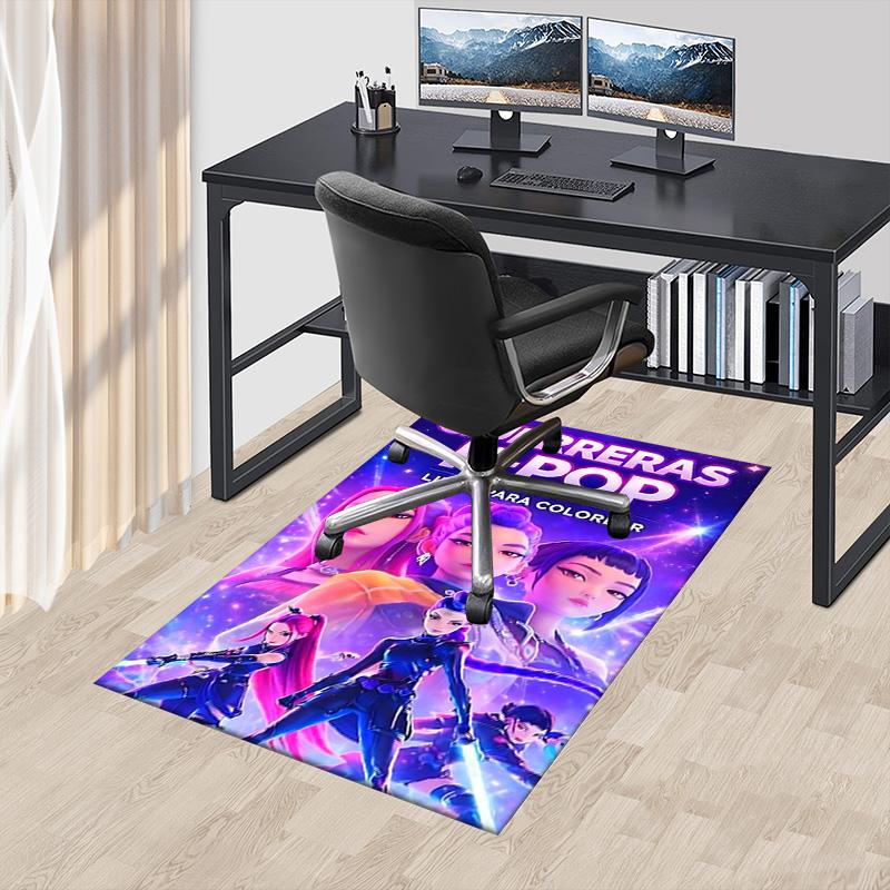 Kpop Warriors Book Carpet For Playroom Bedroom Living Room Sofa Home Decor Kids Game Area Rug Nonslip Floor Mat