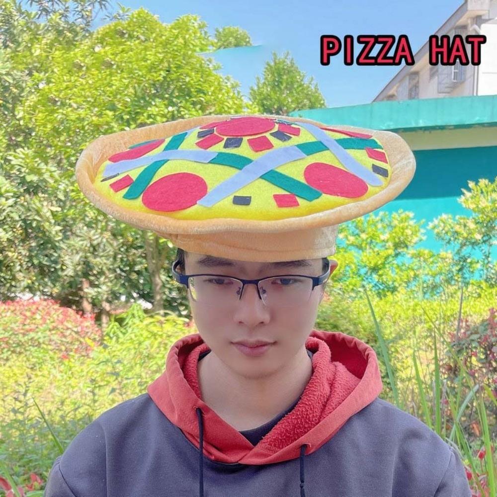 Funny Taco Hair Hoop Cloth Creative Pizza Hat Friends French Fries Hat Cosplay
