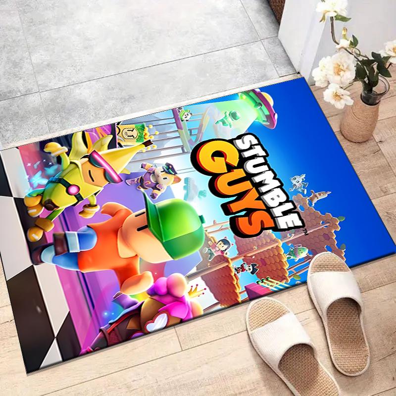 stumble guys Polyester Carpet, Soft Indoor Mat for Office Chair, Living Room, Computer Desk - Decorative Home Office Rug Design