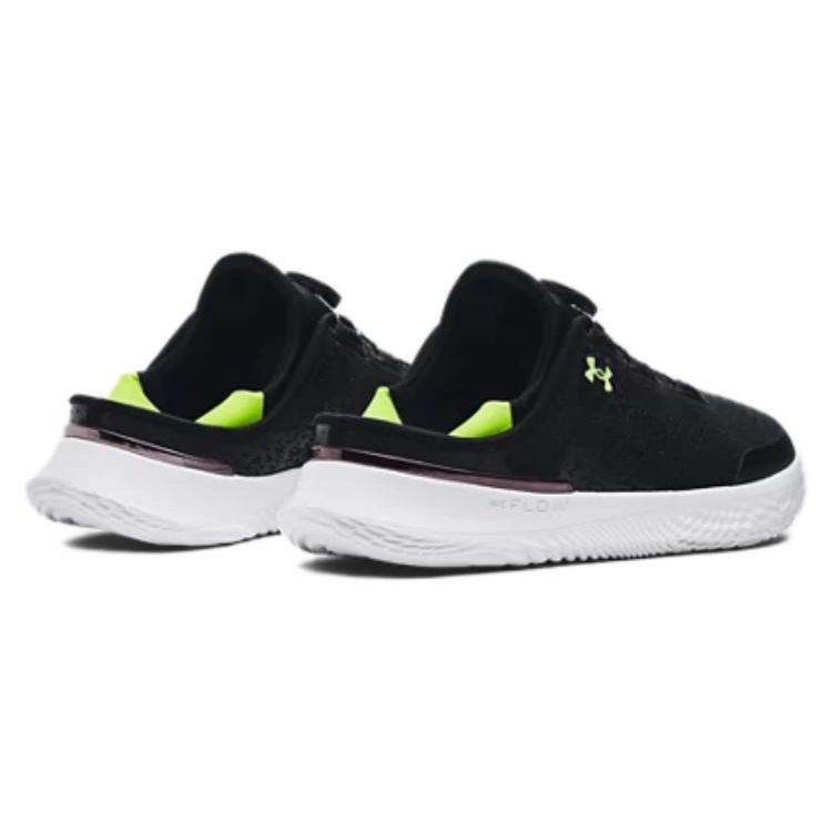 Under Armour Ua Flow Slipspeed Nízké Casual Běžecké Boty S Boa Dial Unisex tenisky Černá Zelená 3027057-002