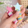 Elastic Telephone Line Hair Rope Star Spiral Coil Hair Rope Cute Rainbow Hair Ring  Wedding