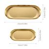 Stainless Steel Water Drop Shape Cosmetics Storage Table Jewelry Tray Multi-Functional Home Dining Tray Containers
